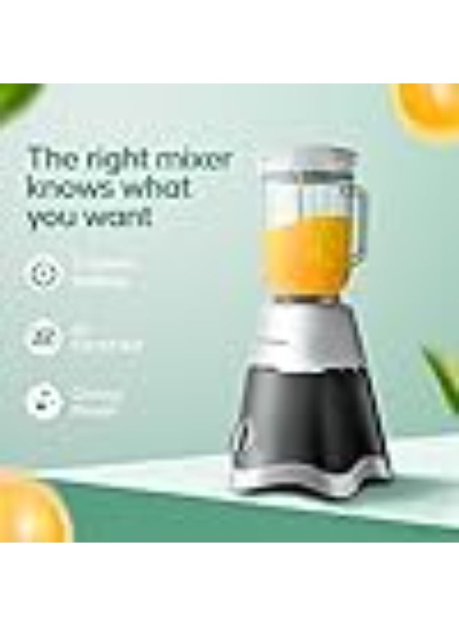 لونج واي Longway Super Dlx Juicer Mixer Grinder | Up to 750 Watt Powerful Motor | 4 Jars for Grinding, Mixing, Juicing | 2 Year Warranty | Black & Gray - Image 3